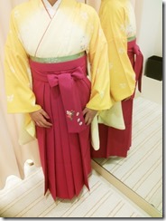 かわいい袴の出張着付 (1)