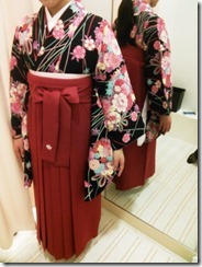 かわいい袴の出張着付 (4)