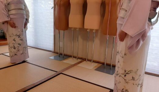 広島市東区温品の美和きもの教室で妊婦さんも着付けのお稽古