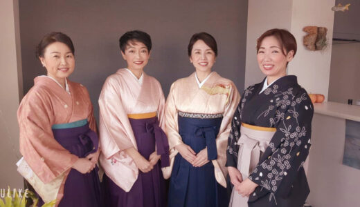 広島市南区｜出張着付け＆ヘアセット|社会人大学の卒業式
