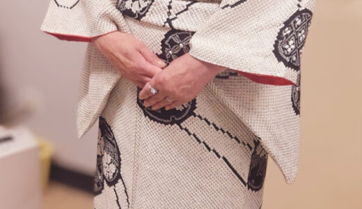 広島市安佐南区「Créde hair’s相田」でお宮参りの着付け｜総絞り訪問着で祝うお孫様の門出