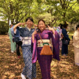 昨年５月のフラワーフェスティバルのパレードに和装で参加したな～