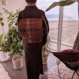 佐伯区海老山へ出張着付け｜紬の訪問着で安全祈願のお参り