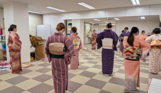 【広島・習い事】仕事帰りに自分磨き｜リビングカルチャー倶楽部で賑やかに着付けレッスン