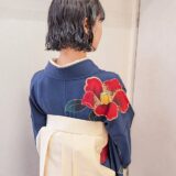 五日市で卒業式の袴着付け｜ハーツ五日市店に出張着付け｜振袖×袴コーデが可愛い大学卒業式