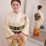広島市安佐南区緑井で訪問着の出張着付け｜入学式に祖母のお着物でご出席