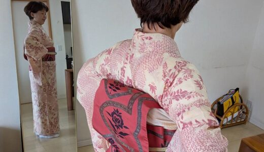 広島市南区宇品で出張着付け教室｜普段着コースで麻の着物を楽しむ夏のお稽古